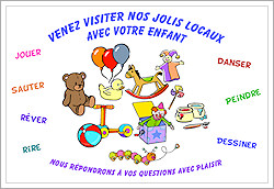 Venez visiter la garderie !