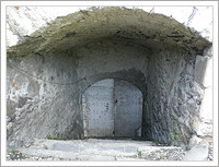 Entrée de la cave du manoir